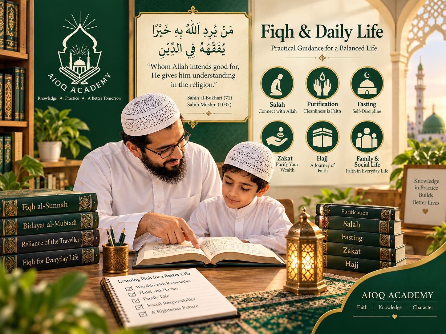 Fiqh and Daily Life online course at AIOQ Academy