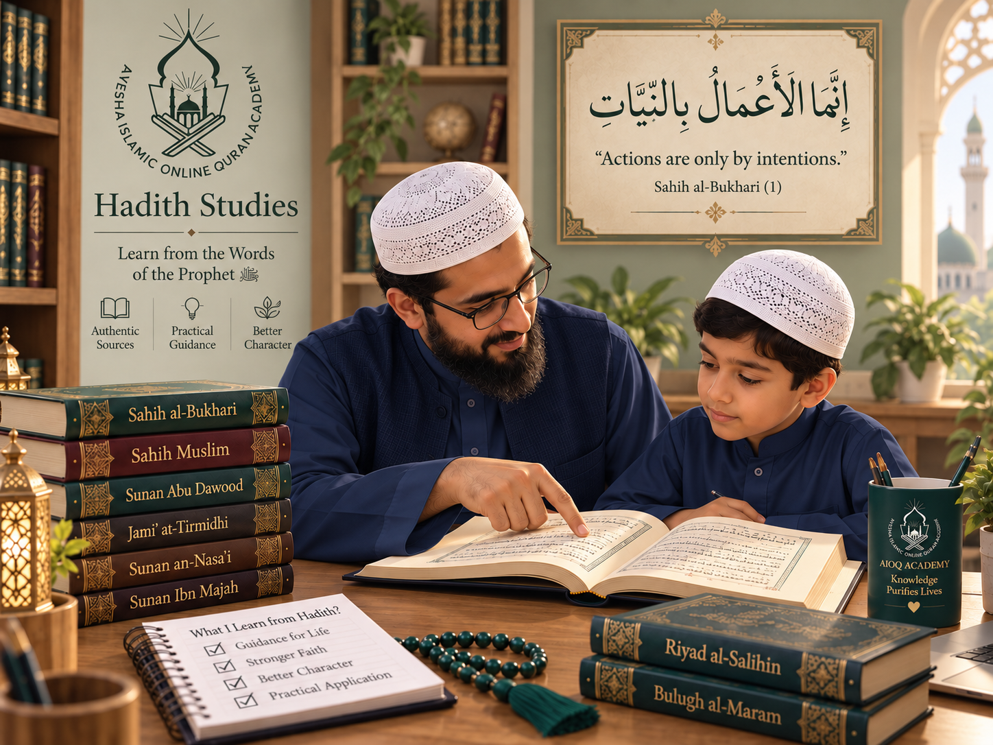 Hadith Studies online course at AIOQ Academy