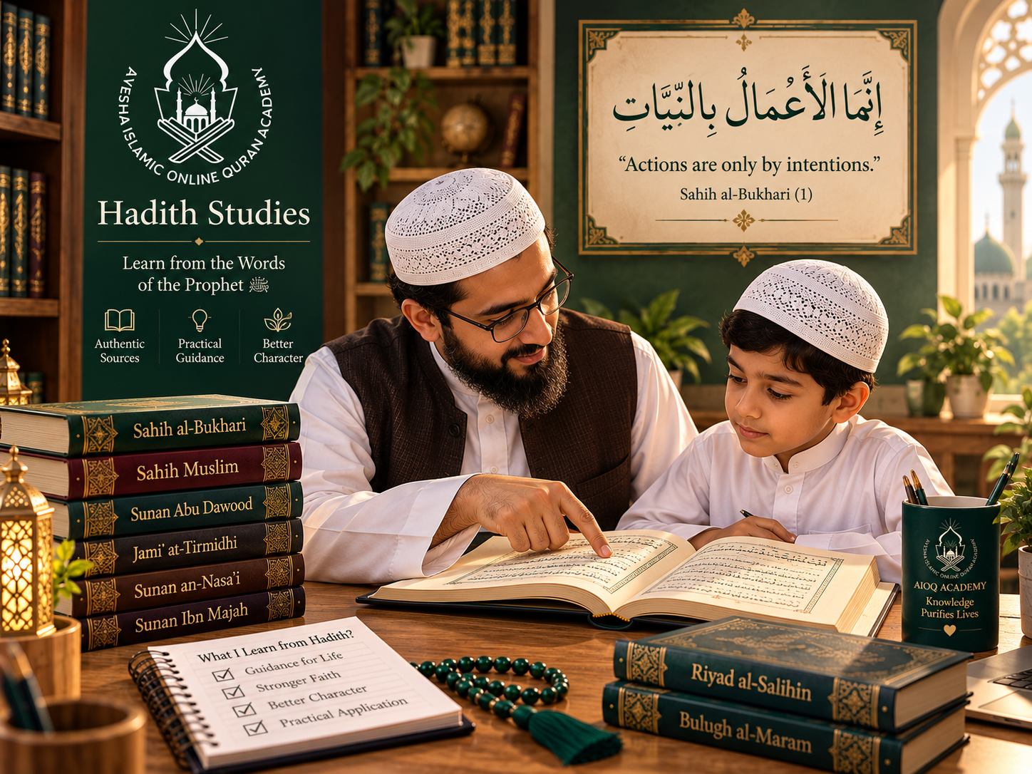 Hadith Studies online course at AIOQ Academy