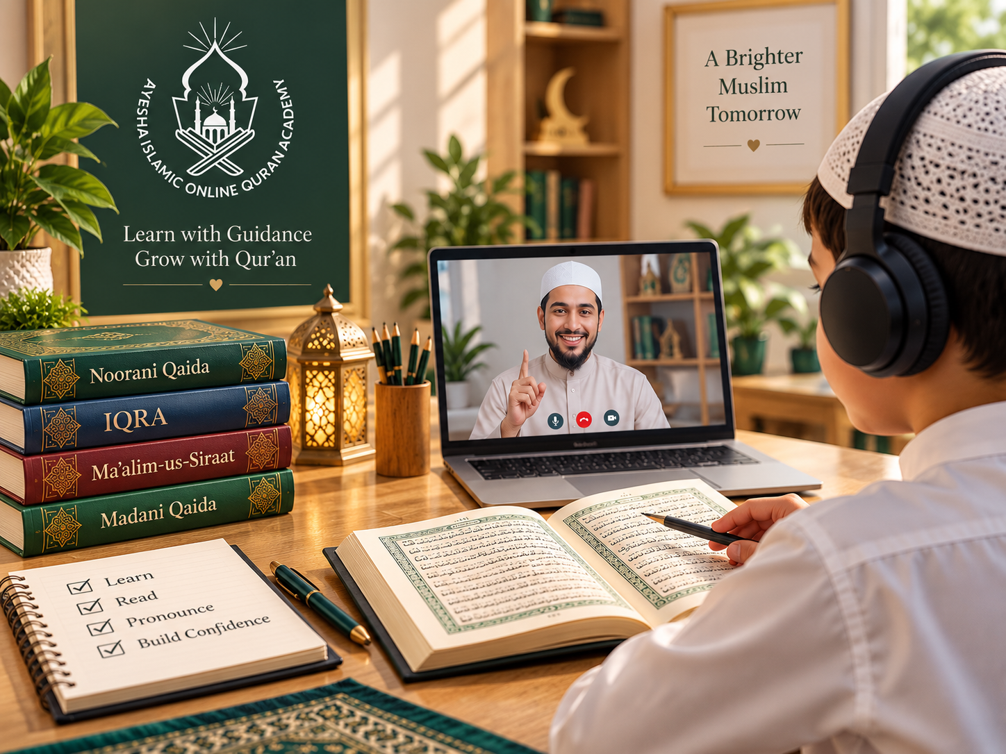 Quran Reading and Tajweed online course at AIOQ Academy