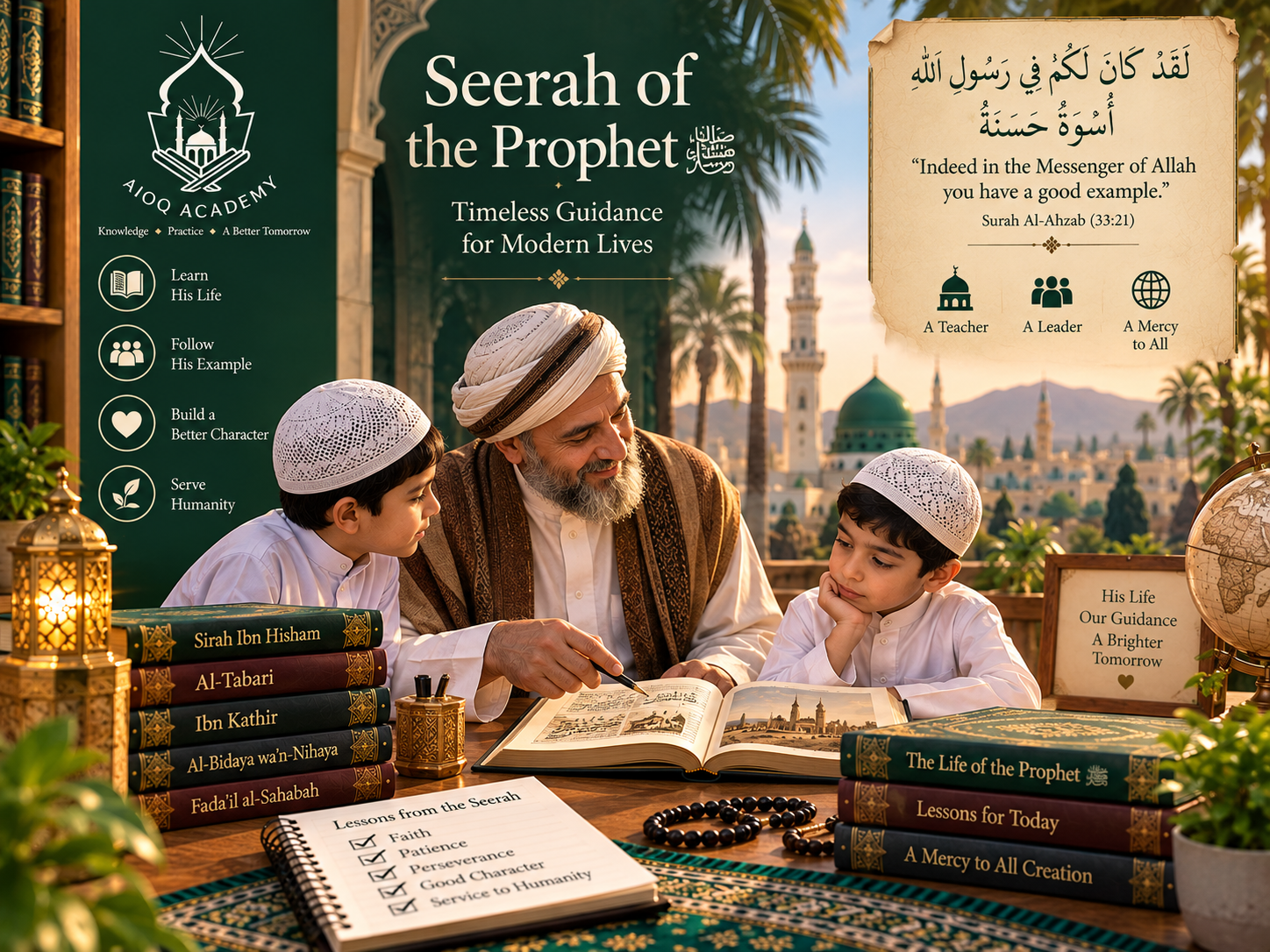 Seerah of the Prophet online course at AIOQ Academy
